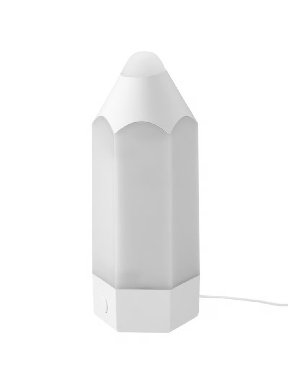 IKEA White Pencil-Shaped Table Lamp